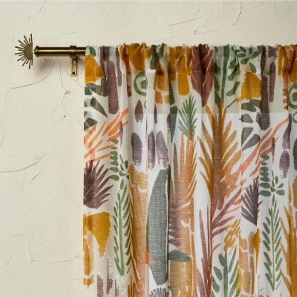Opalhouse Jungalow NWT Light Filtering Burnout Curtain Panel 84"x54" 1-Panel - Picture 1 of 6
